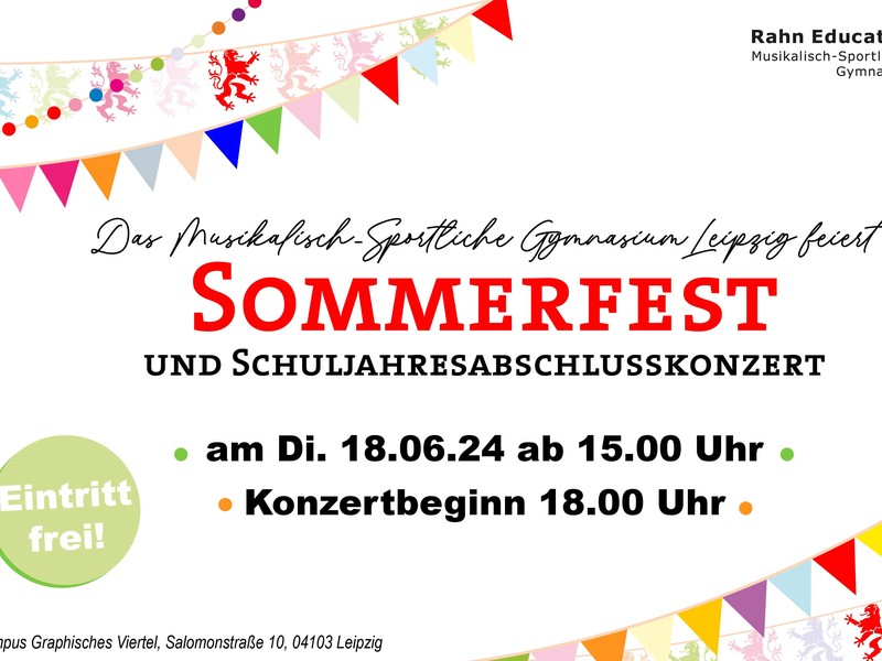 Alumnitreff: Sommerfest des Musikalisch-Sportlichen Gymnasiums